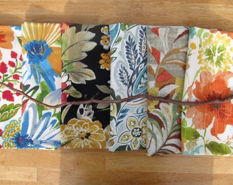 Floral Polyester Placemats: Reversible, Washable Table Mats - 17"x13"