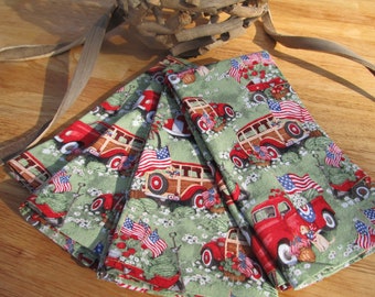 Fourth of July Cotton Napkins: Patriotic Party Decor (18x18)