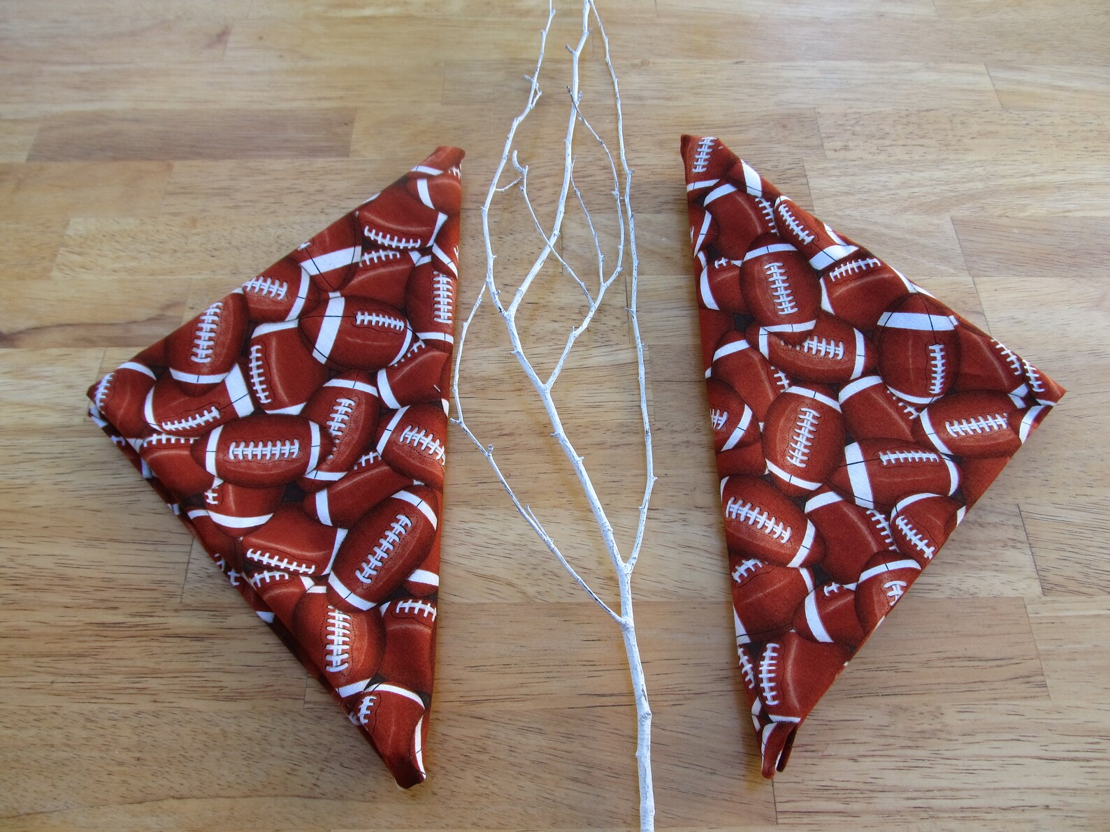 Super Bowl Cloth Napkins Football Table Napkins Cotton Party Etsy