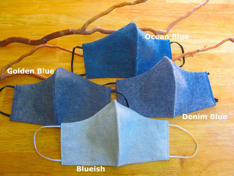 Business Face Mask Cotton Linen Blend Face Coverings Female Etsy