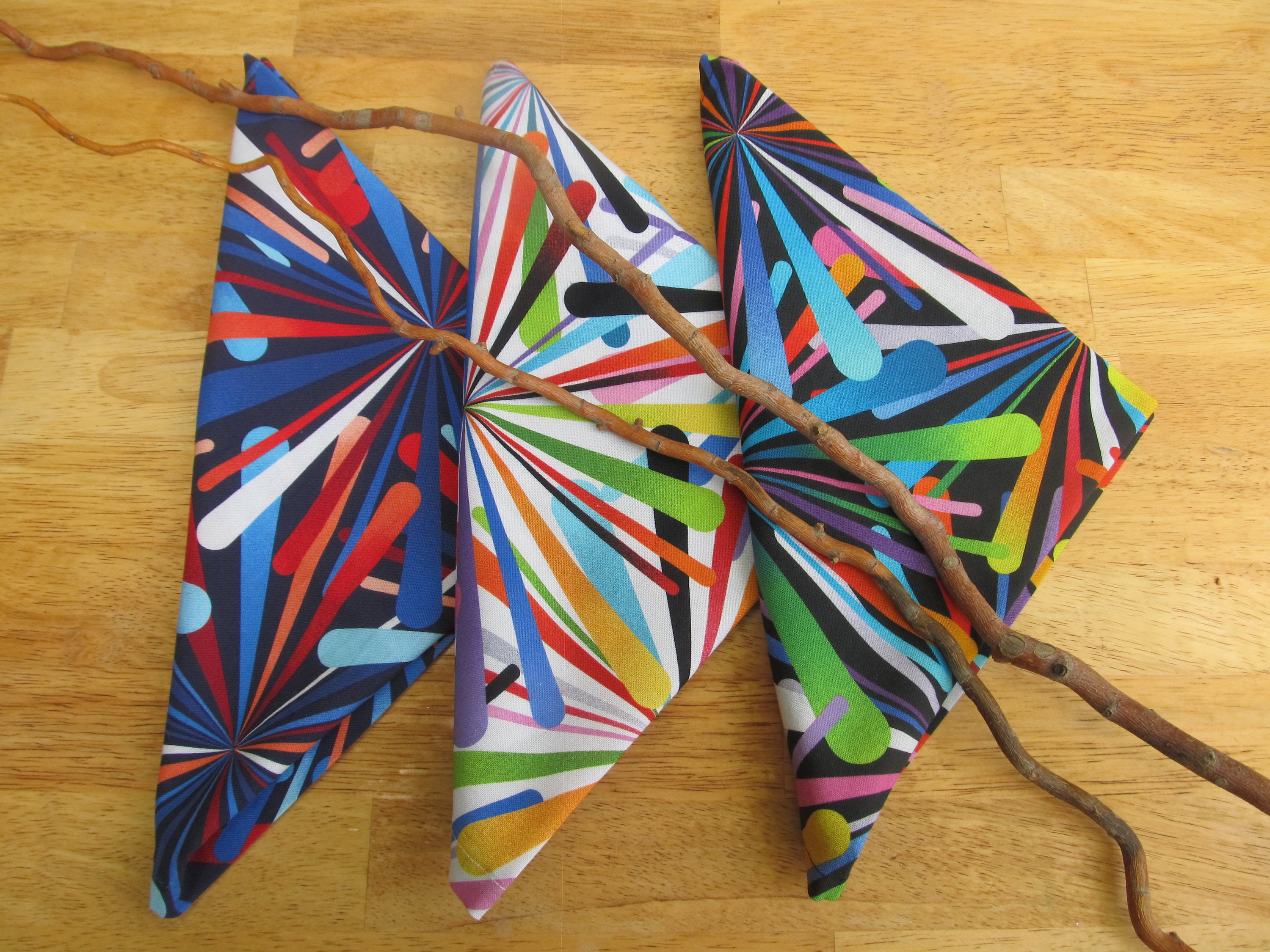 Modern cloth napkins abstract and colorful table napkins | Etsy