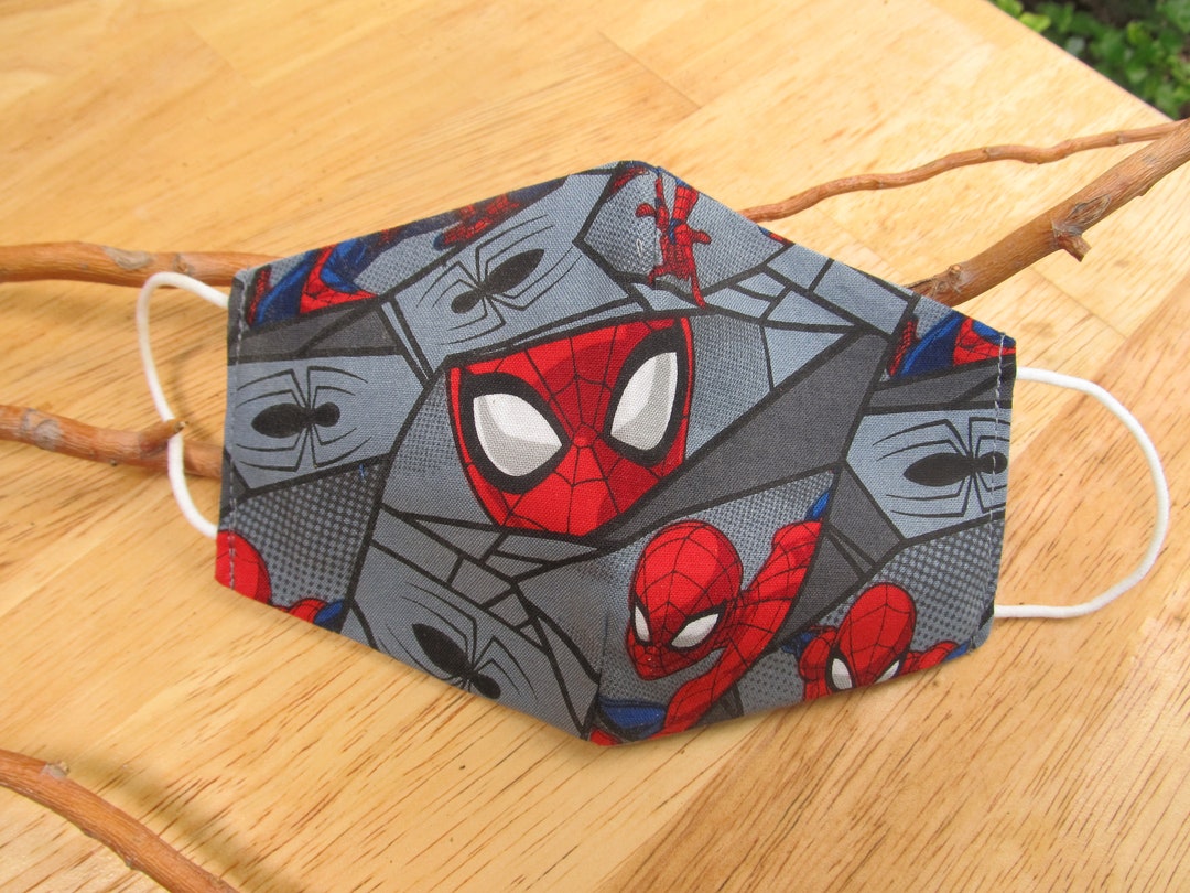 Spiderman Face Mask Child Face Mask Adult Reusable Face - Etsy