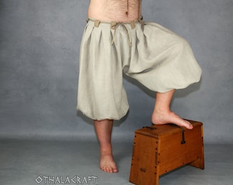 Haithabu - Wikingerhose - naturfarbenes Leinen XXXL