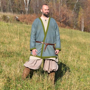 Hedeby Kaftan Klappenrock Haithabu Coat  Kaftan wikingów Tunika bojowa Viking clothing