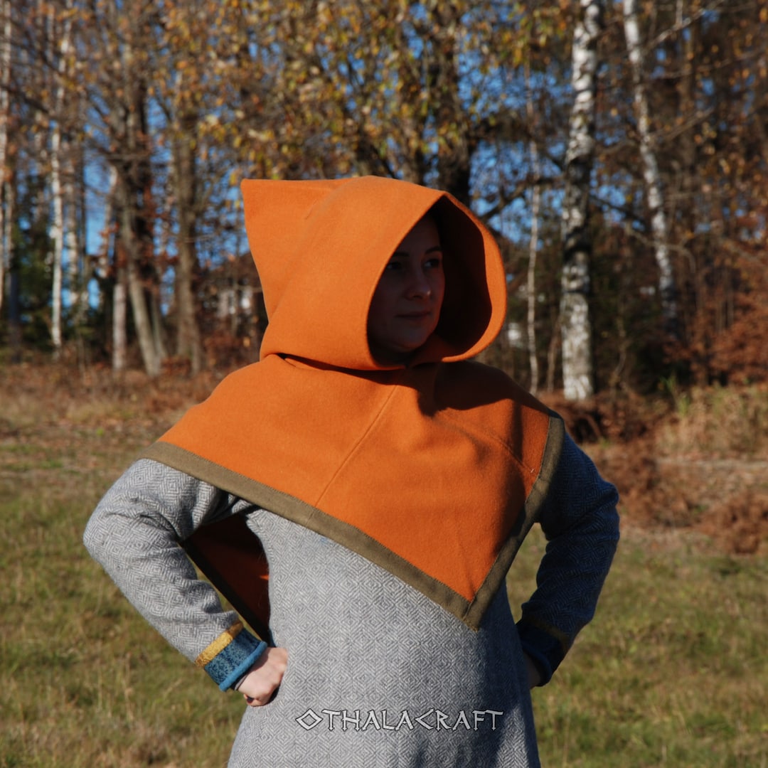 Woolen Hood From Skjoldehamn Viking Hood, Vikings Hood, Old Norse