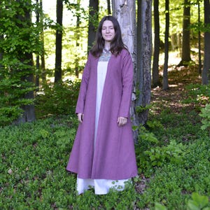 Dark rose women wool coat - Viking, Slavic, Larp, Vikings, Viking Age, viking coat, viking style, viking clothes