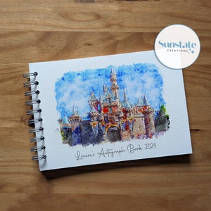 Disney Autograph Books, Personalised Disneyland Autograph Books, Disney Signature Book, Disney Scrapbooks, Disneyland Photobooks, A5, A6