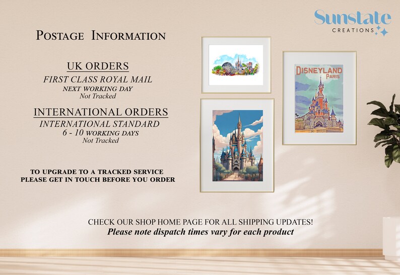 Disney Prints, Walt Disney World Prints, Four Parks Set of Four Disney Prints, Disney Watercolour Prints, Disney Parks Posters, Disney Gift image 8