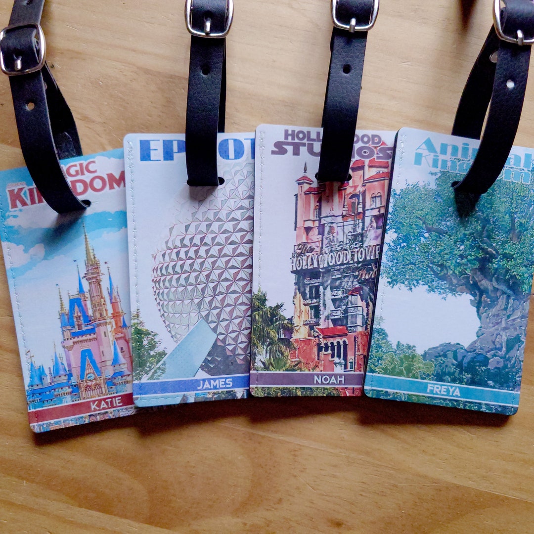 Personalised Disney Luggage Tag Disney World Luggage Tags Etsy Canada