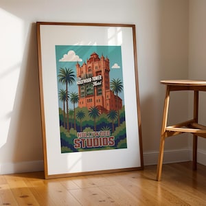Tower of Terror Print, Disney Prints, Disney Posters, Retro Pop Art, Hollywood Studios Pictures