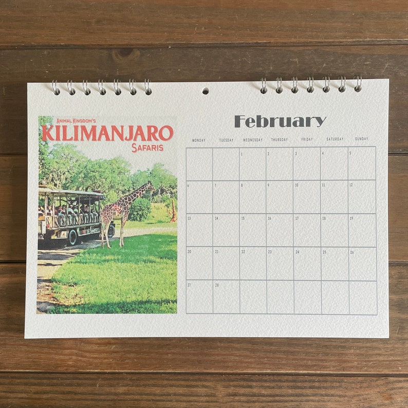 Disney Calendar Retro Walt Disney World Calendar 2023 Disney - Etsy