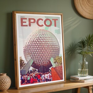 Retro Disney Prints, Walt Disney World Retro Prints, Retro Disney Posters, Four Parks Prints, Retro Disney World Prints, Set of Four Posters image 6