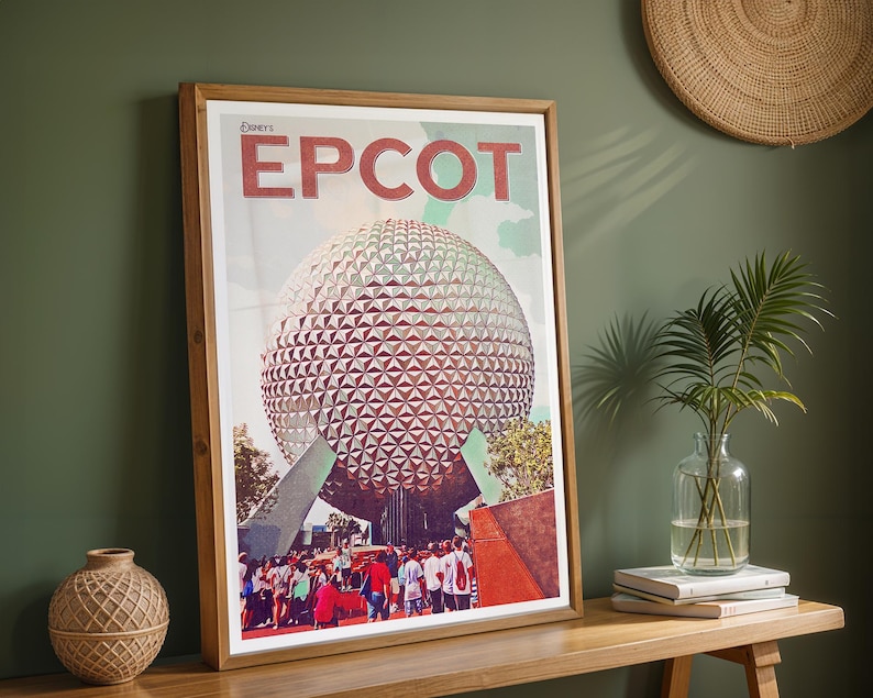 Retro Disney Prints, Walt Disney World Retro Prints, Retro Disney Posters, Four Parks Prints, Retro Disney World Prints, Set of Four Posters image 6