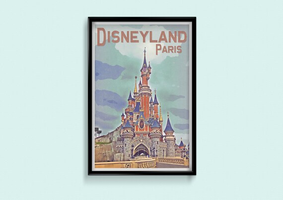 Retro Poster Disneyland Paris