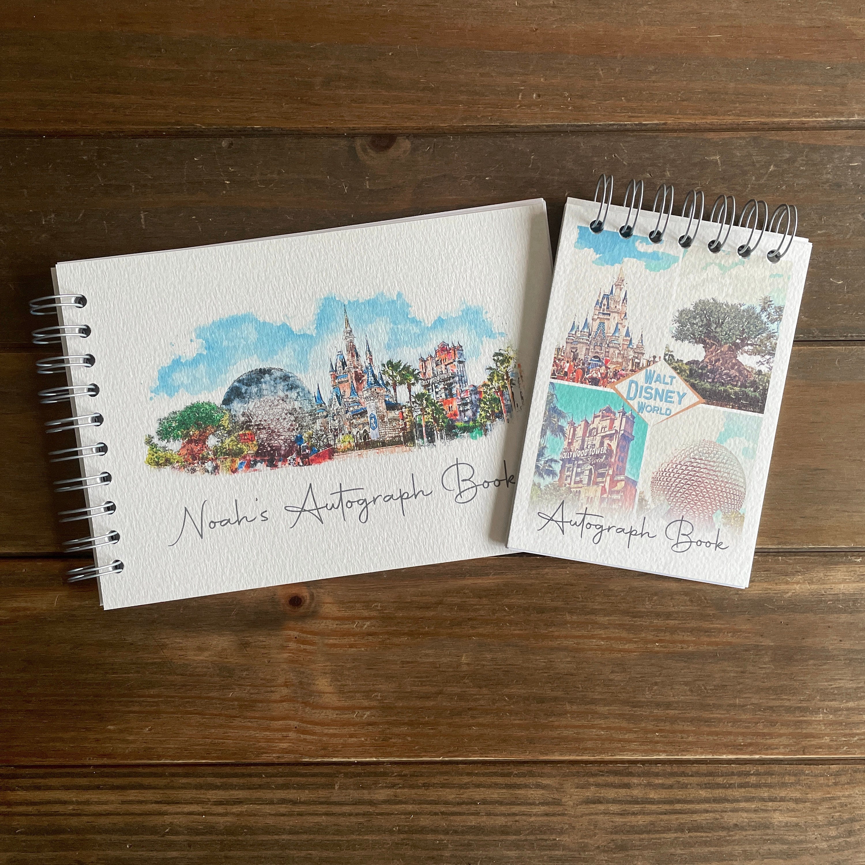 Walt Disney World Autograph Book w/ 9 Different Signatures Autographs