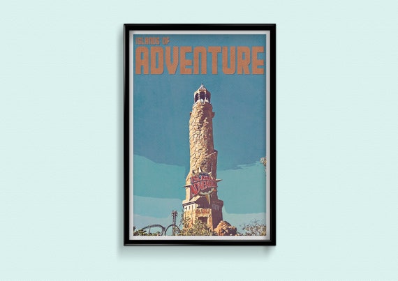 Universal Islands of Adventure Retro Poster Print IOA | Etsy
