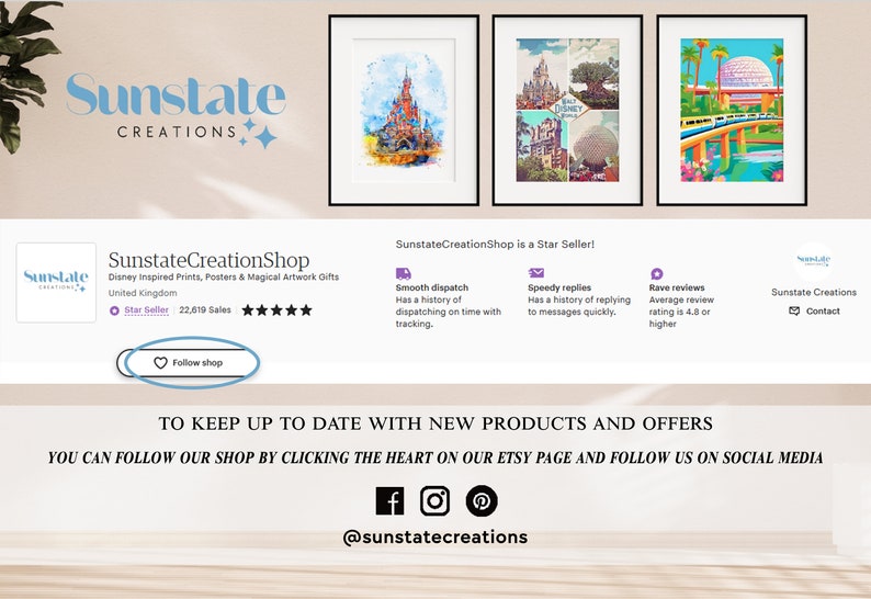 Walt Disney World Quote Prints, Landscape Set Of Four Watercolour Sketch Prints, Disney Park Prints image 8