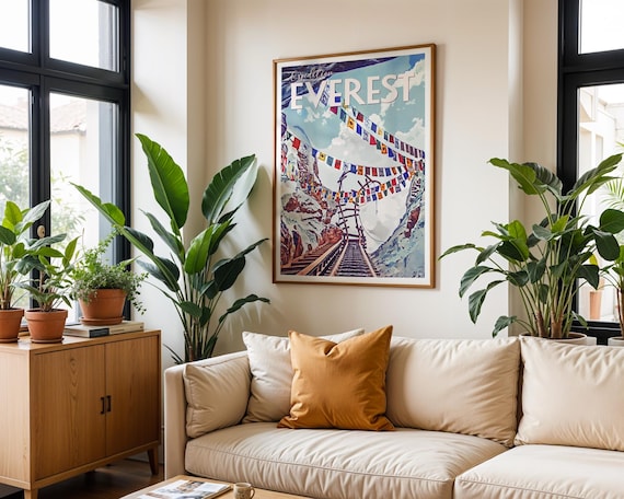 Disney Prints, Expedition Everest, Retro Disney Prints, Walt Disney World Prints, Animal Kingdom, Disney Posters, Disney Parks, Wall Art