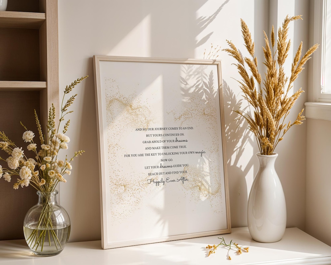 Disney's Happily Ever After Closing Speech, Happily Ever After Lyrics Prints, Disney Songs, Quote Prints. Couple Prints, Home Prints