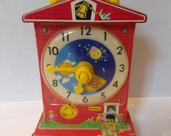 fisher price music box teaching clock 2009