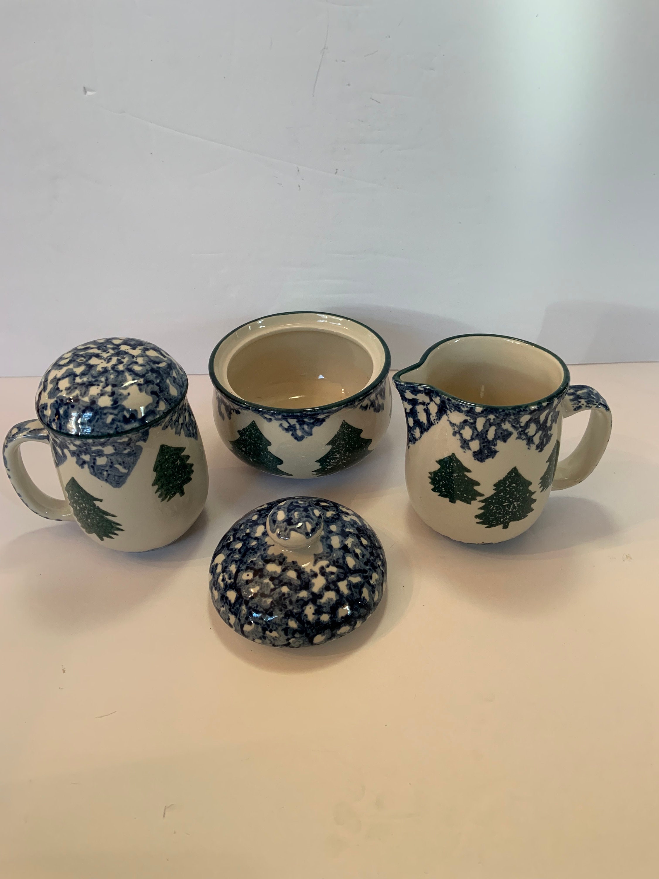 3piece Set of Tienshan Folk Craft Cabin in the Snow Winter Etsy