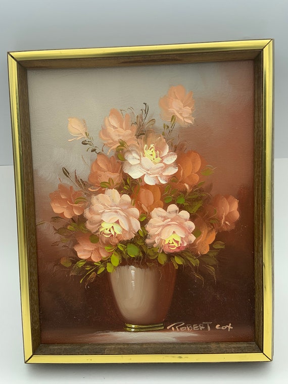 Vintage Robert Cox Artist Signed Framed 8 X 10 Original Oil