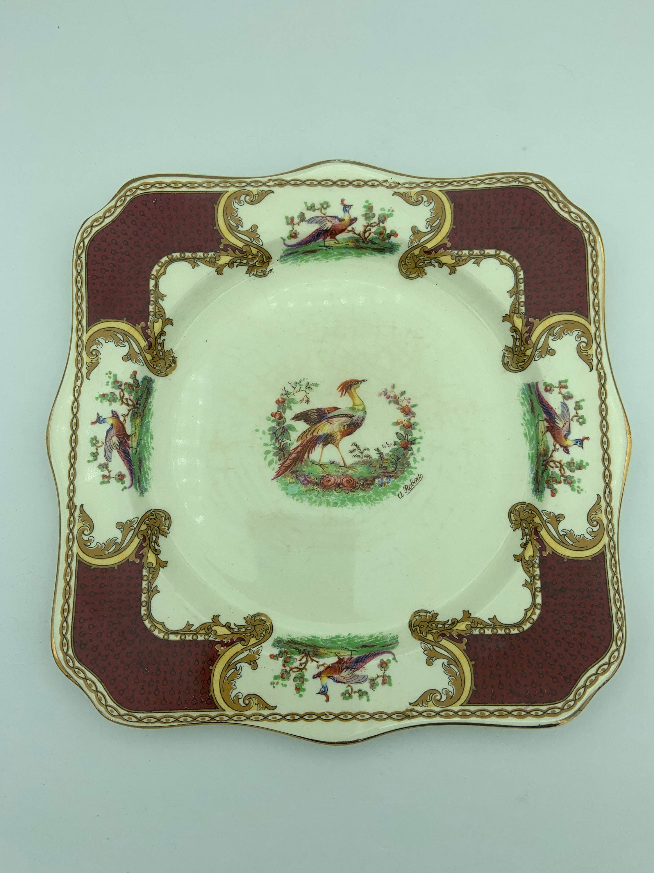 Vintage Myotts Royal Crown Staffordshire England Signed A. Etsy Australia