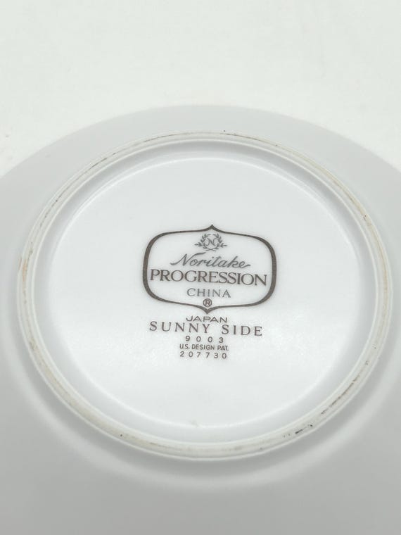 Vintage 6-piece Noritake Progression China Sunny Side Pattern