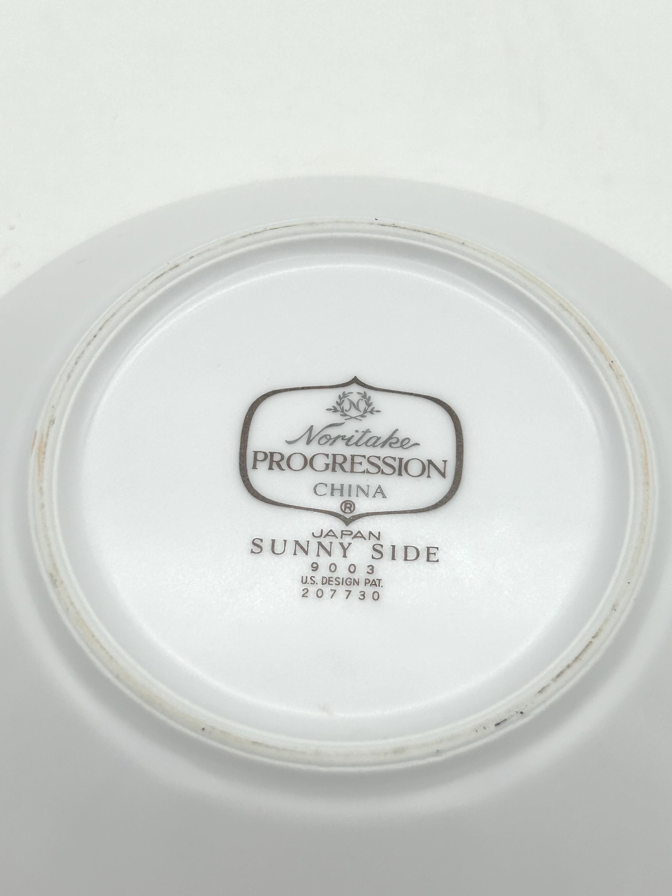 Vintage 6-piece Noritake Progression China Sunny Side Pattern