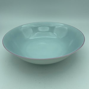 Vintage Mikasa Fine China Designed By Larry Laslo Lavender Gray Wave #L5096 Nine Inch Round Vegetable Serving Bowl