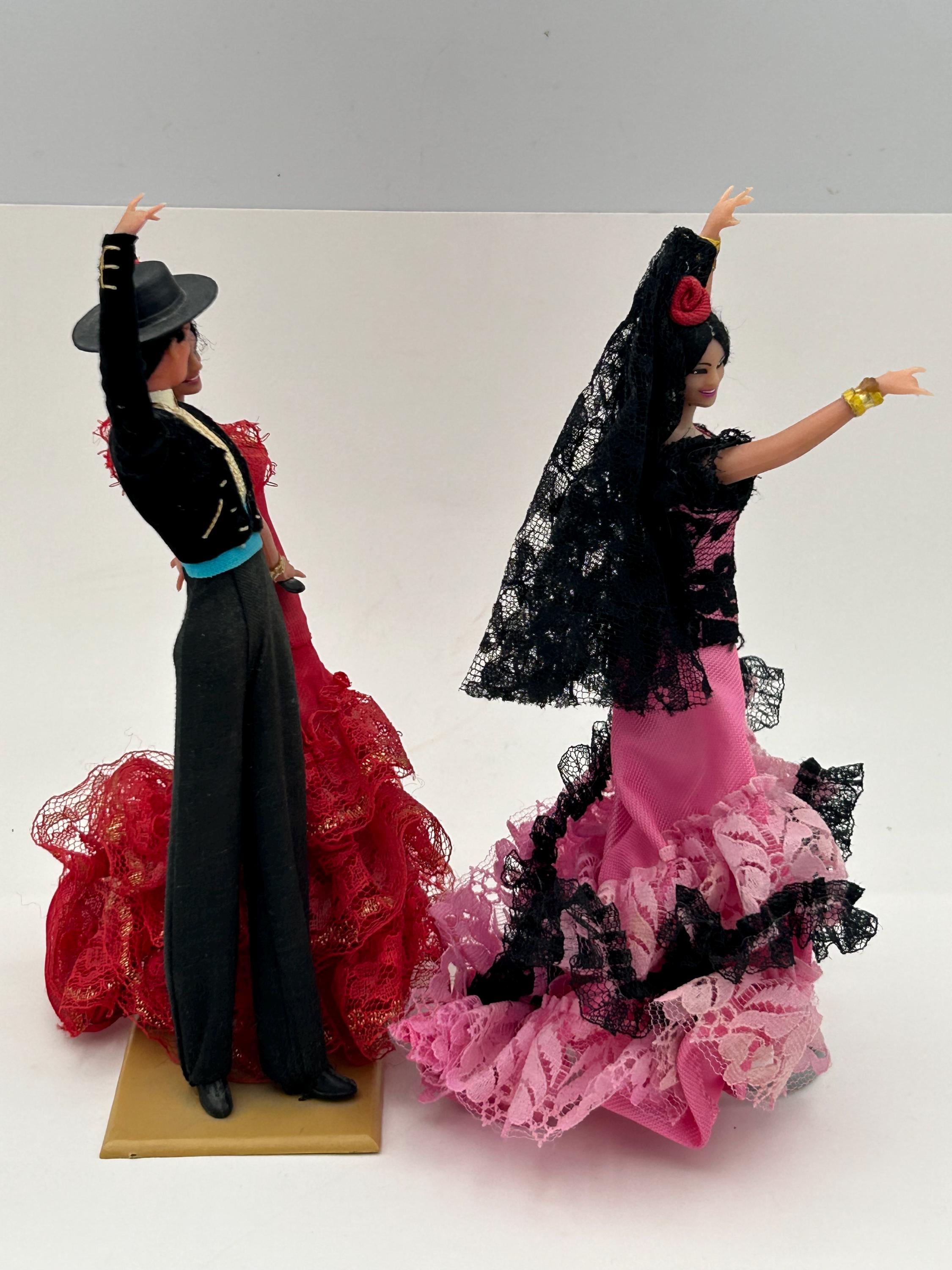 sale☆ニューヨーク画家　フラメンコ Vintage 2-piece Marin Chiclana Plastic Spanish Flamenco