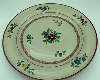Vintage Epoch Melton Pattern #5007 Floral Large Round 12 Inch Chop Plate Serving Platter
