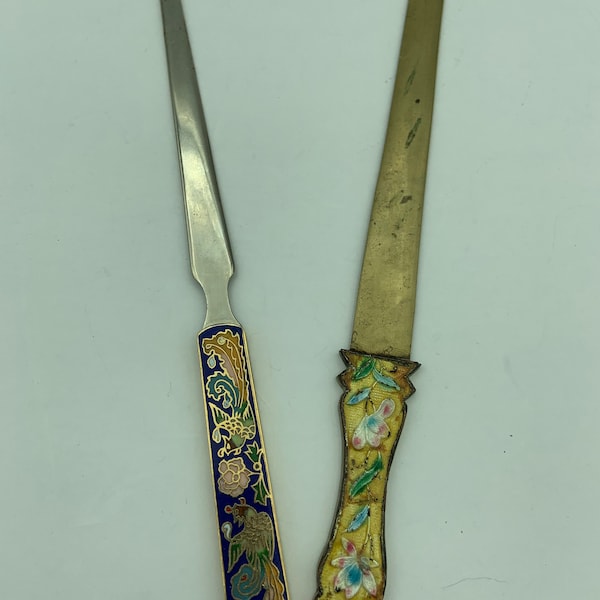 Brass Letter Opener Knife Vintage Etsy