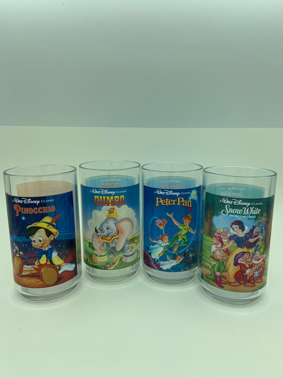 Vintage 90s Walt Disney Plastic Cups COLLECTOR SERIES 