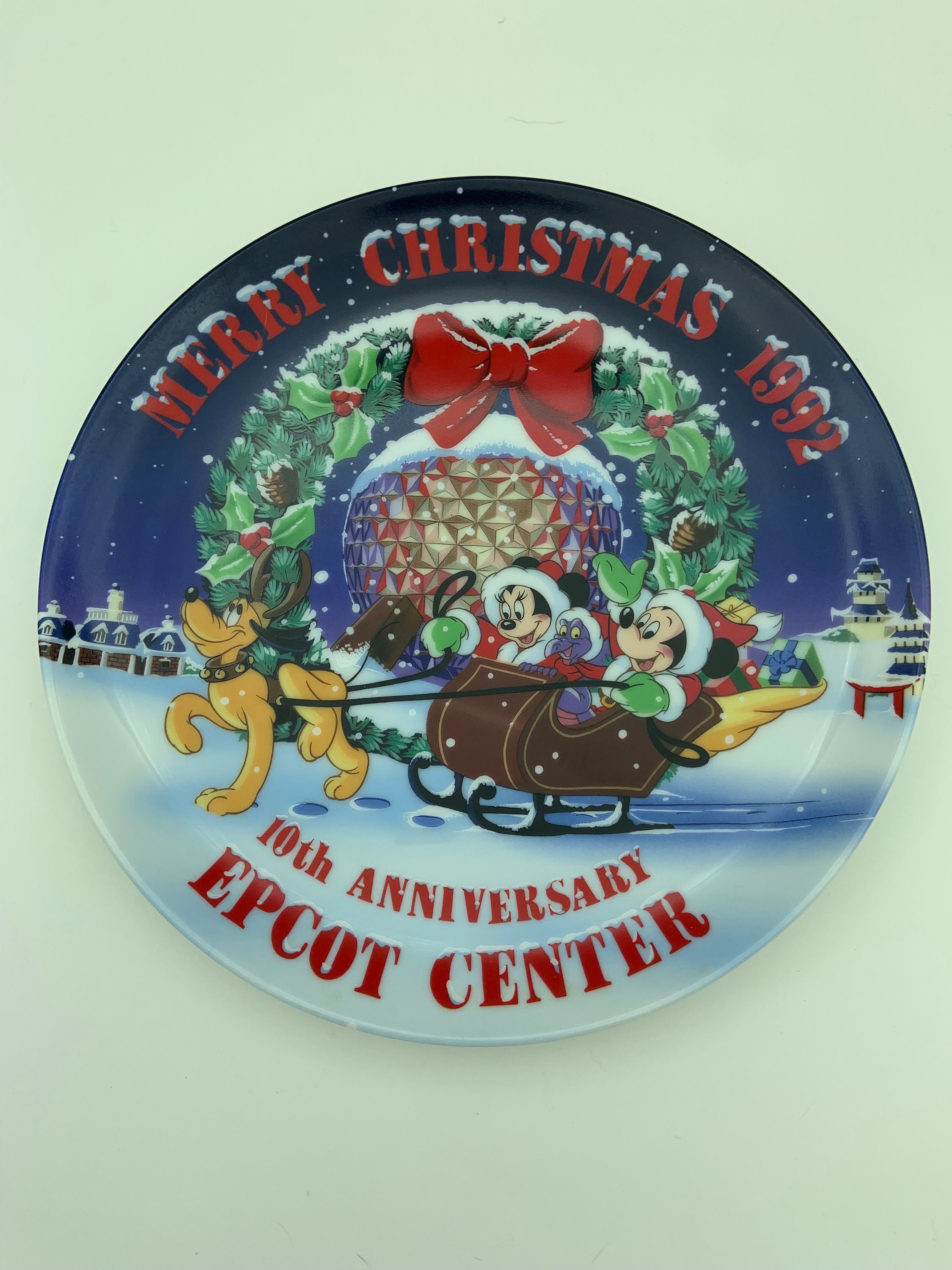Disney ディズニー Christmas 1992 限定 インテリア 希少 Vintage Disney's Christmas Collection Merry Christmas 1992