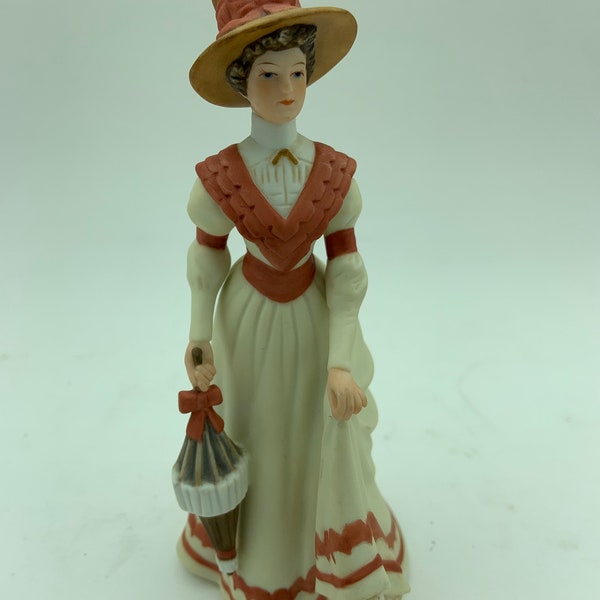 Vintage Lenox Handcrafted Fine Porcelain The Great Fashions Of History Edwardian Period 1890-1910 Sarah Lady 6 Inch Figurine Sculpture