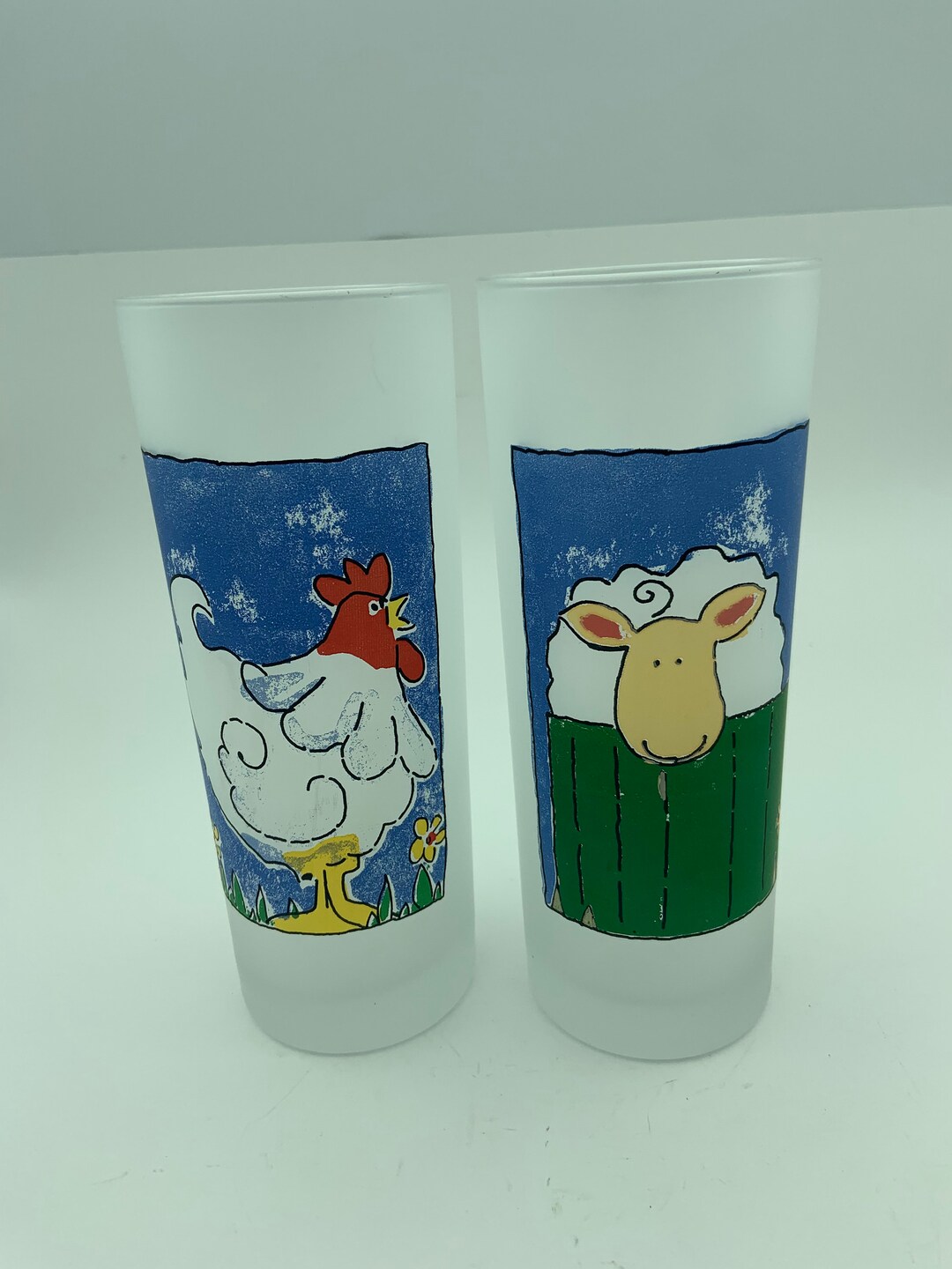 Set of Two Dartington Designs France Whimsical Country Barnyard Farm