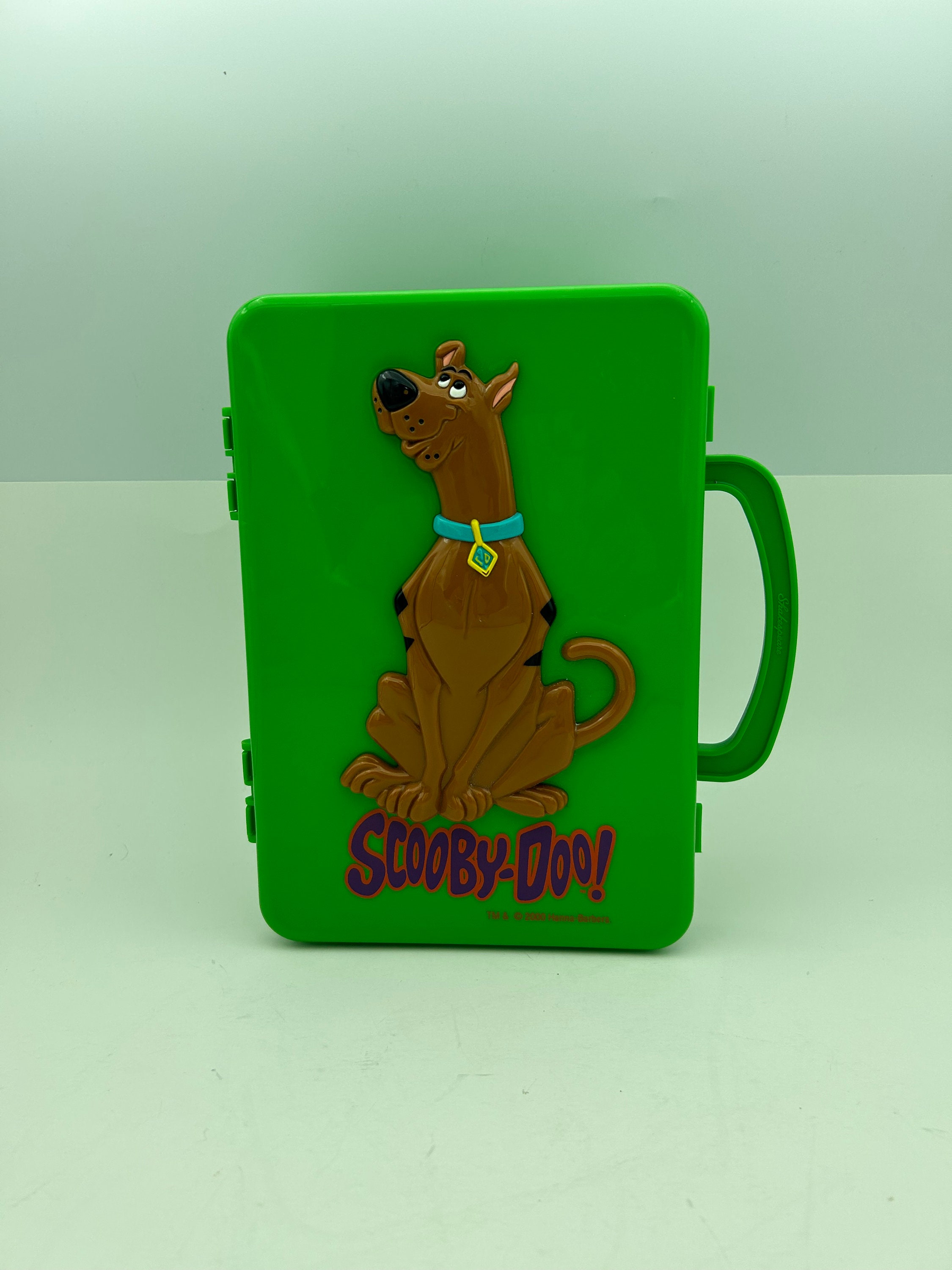 Vintage 2000 Scooby-doo Hanna-barbera Collectible Green Plastic Shakespeare  4-compartment Fishing Tackle Box Tool Storage Box With Lid 