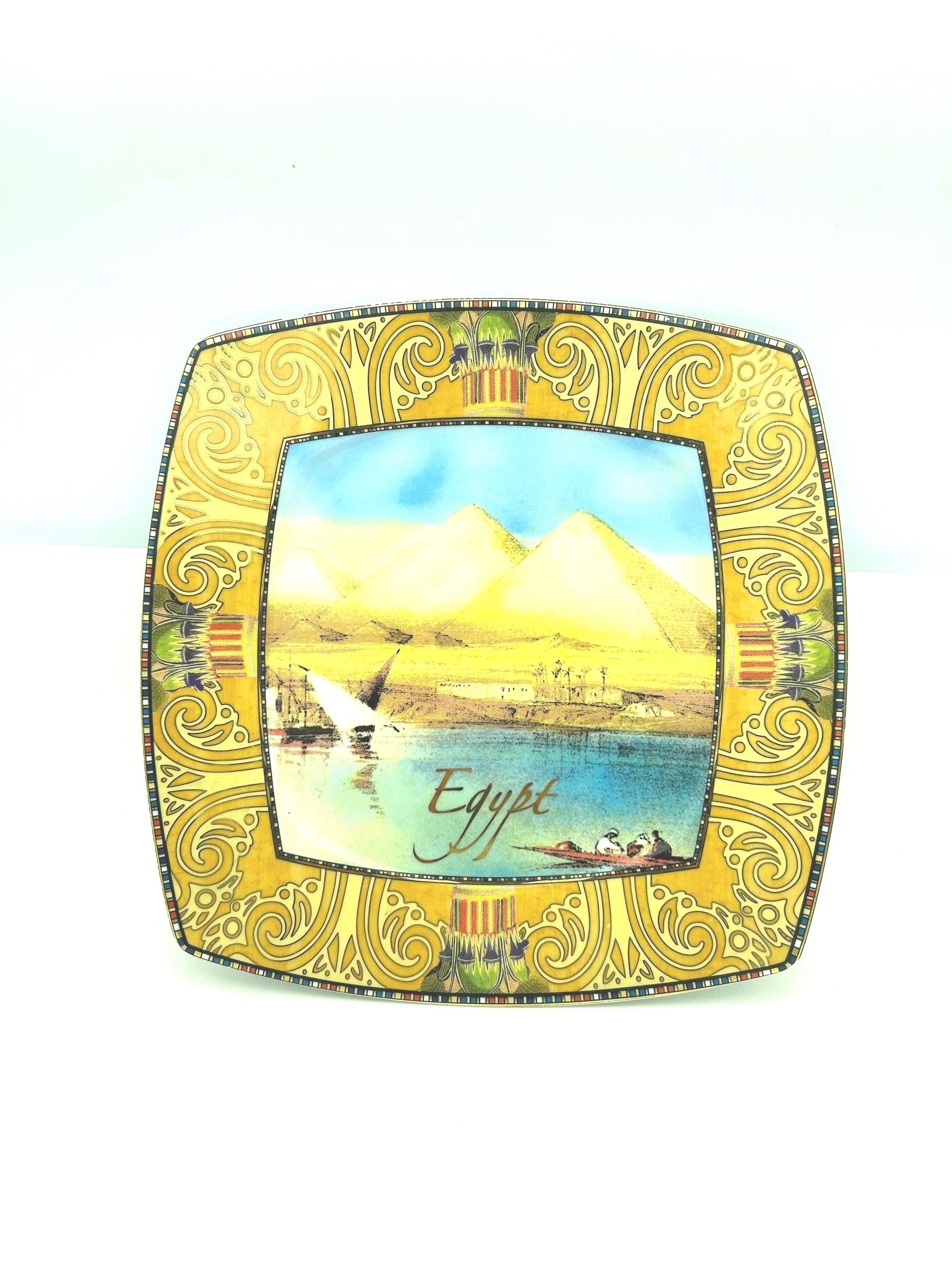 エジプト　デザインのプレート Egypt Souvenir Plate - Etsy