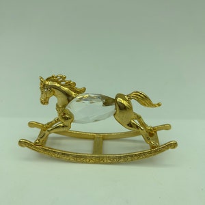 Manon 1984 Gold Plated & Crystalペガサス Manon 1984 - Etsy