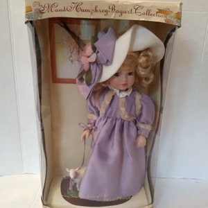 Maud Humphrey Bogart Brass Key Collection Little Bo Peep & Sheep Genuine 16 Porcelain Doll With Certificate Of Authenticity In Original Box image 1