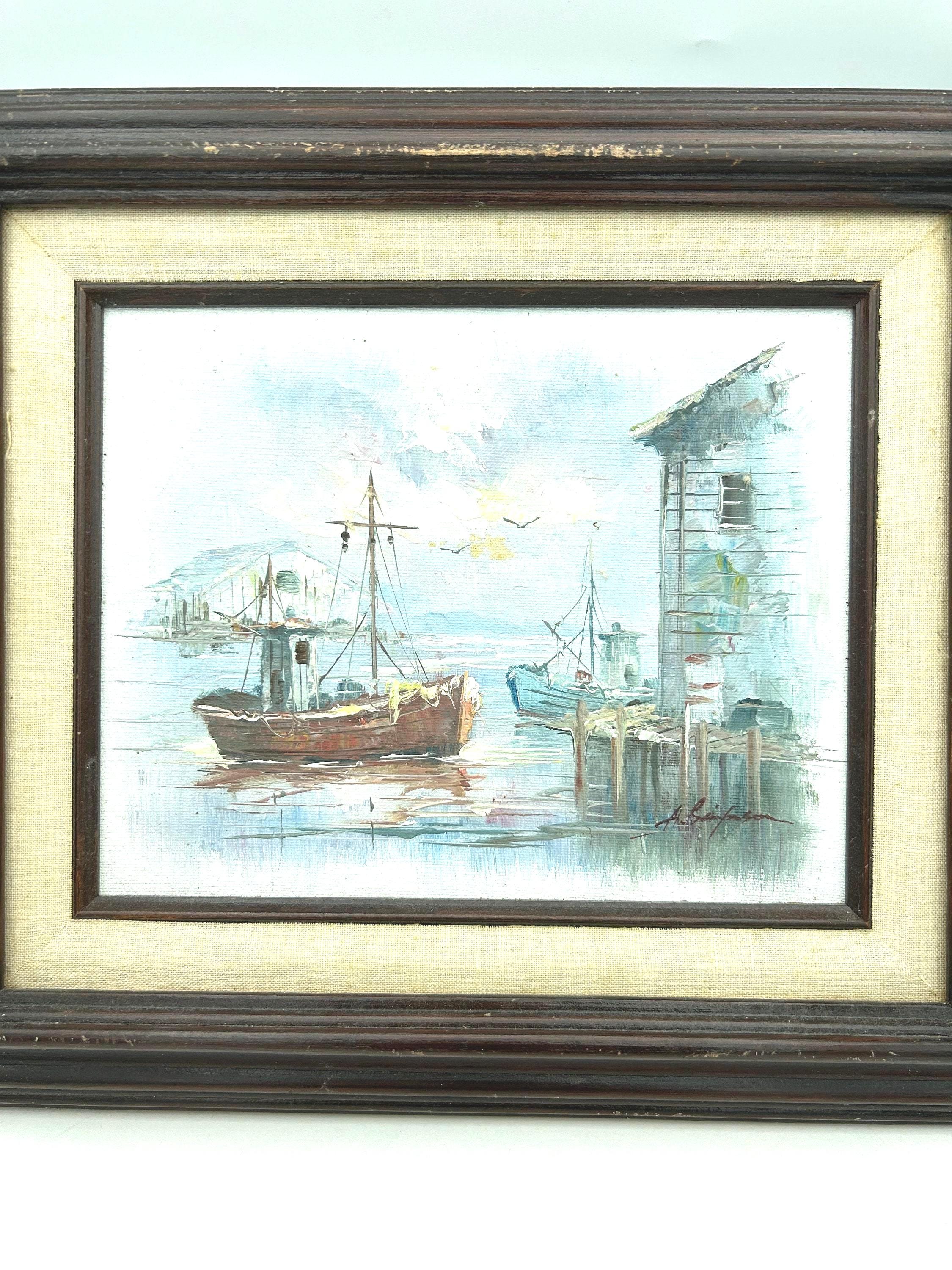 Vintage Original Alan J. Simpson Signed & Framed 9