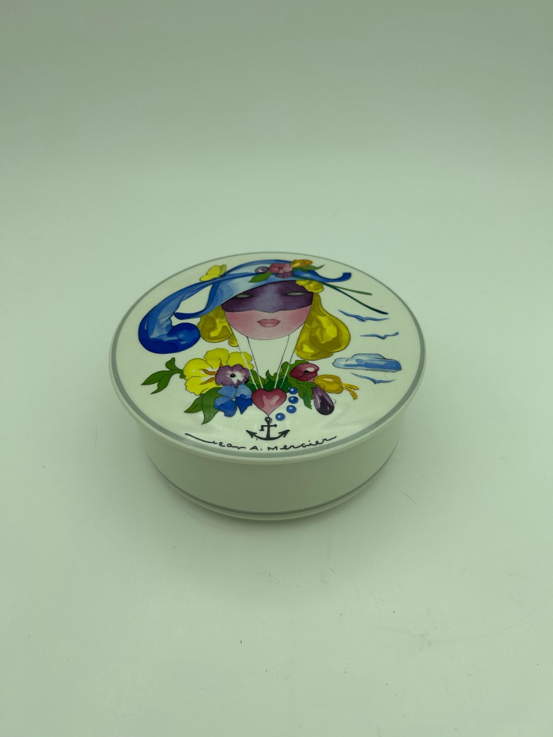 Vintage Villeroy & Boch Depuis 1748 Luxembourg Jean Mercier Watercolor