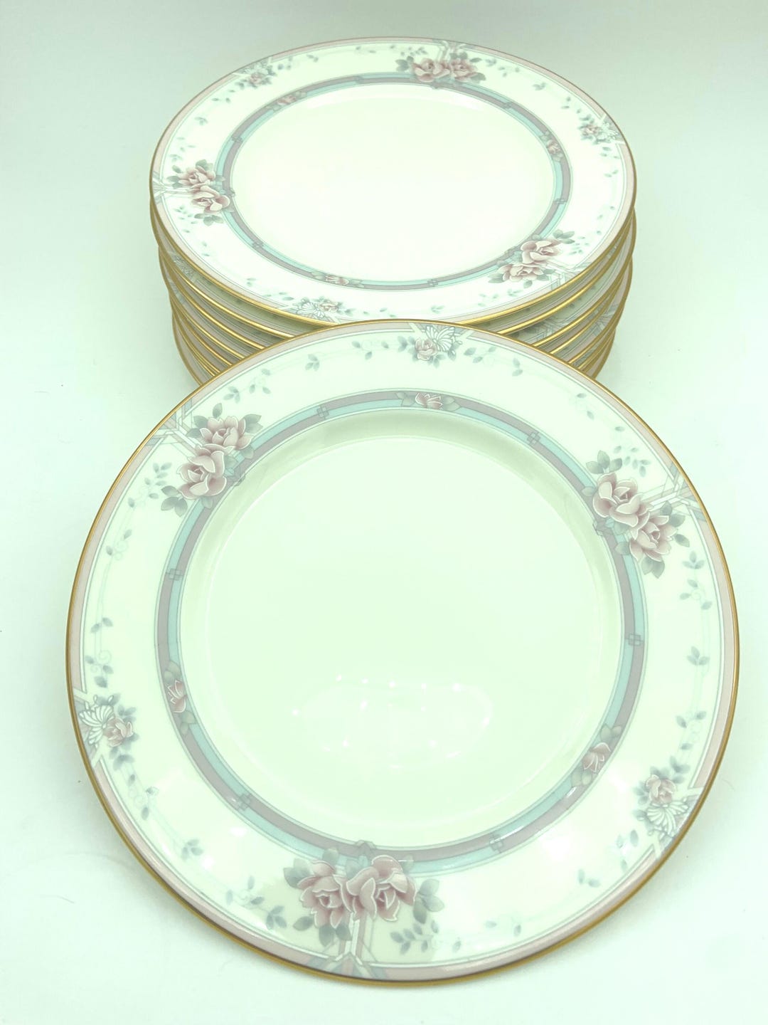 Set of Nine Vintage Noritake Bone China Magnificence Pattern #9736