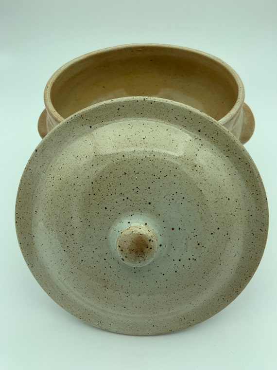 Vintage French Gres Du Marais Handmade Sandstone Stoneware Pottery 