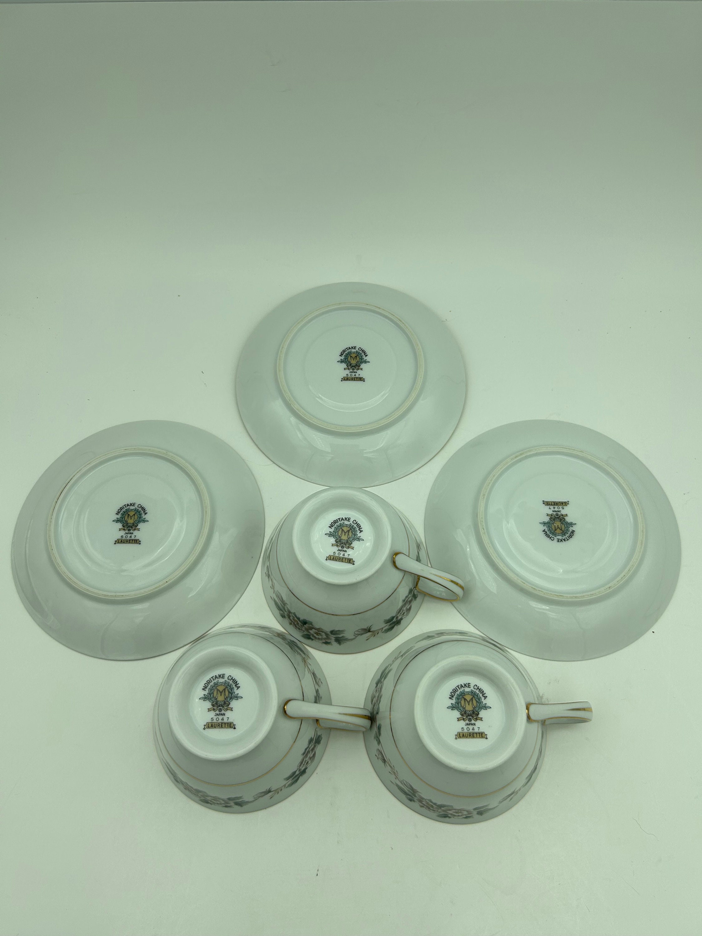 Vintage 6-piece Set Noritake China Japan Laurette #5047