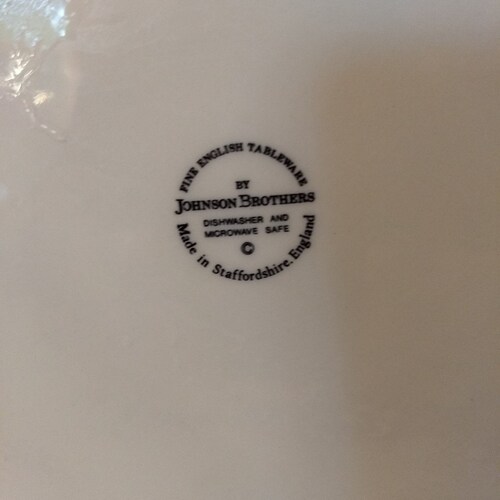 Vintage Johnson Brothers Fine English Tableware Made In Staffordshire