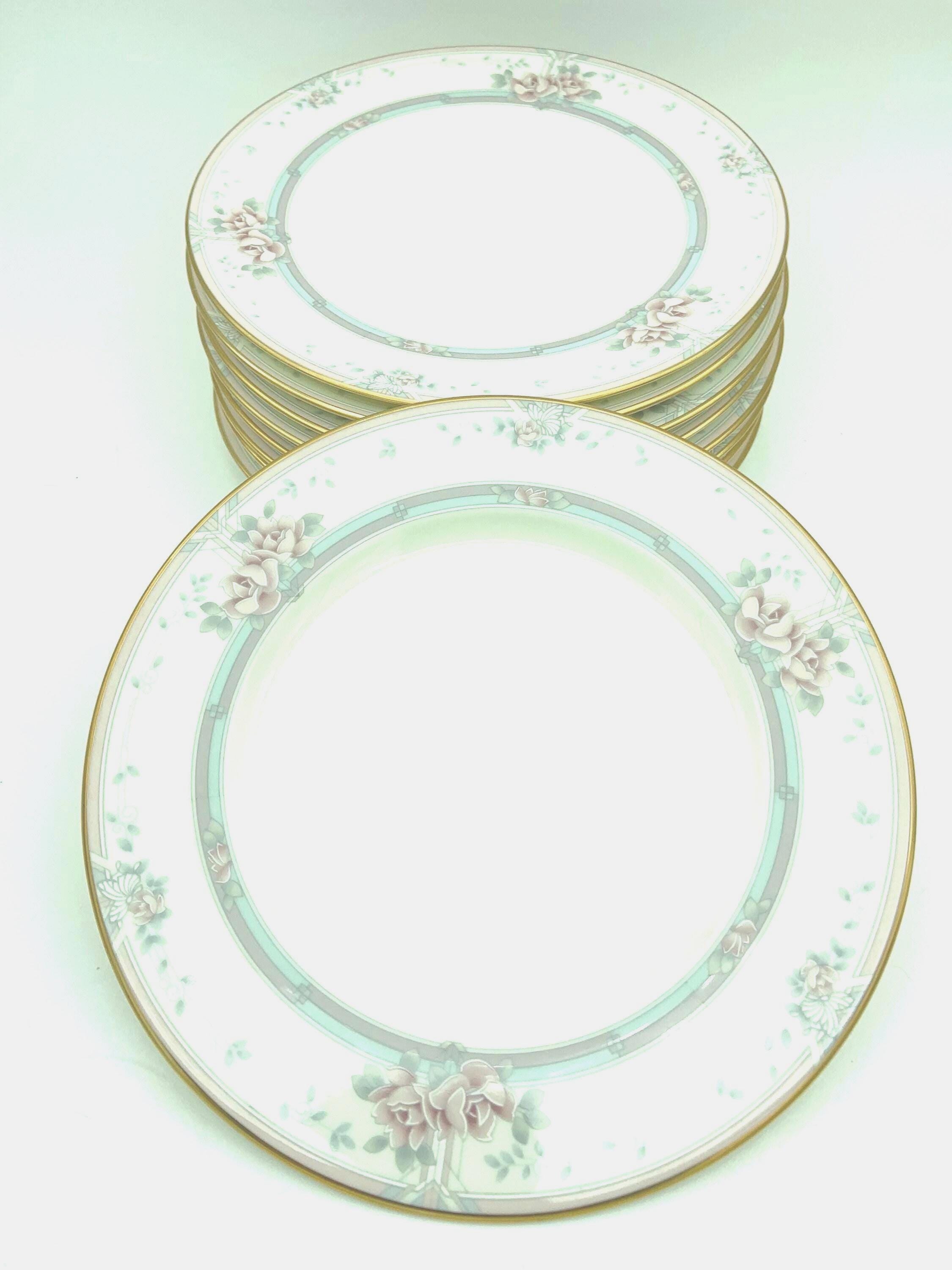 Set of Nine Vintage Noritake Bone China Magnificence Pattern #9736