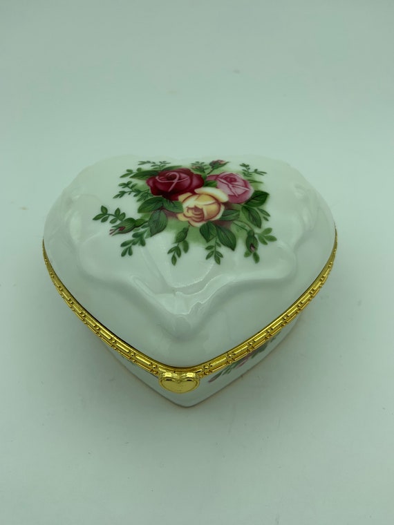 Vintage 1962 Royal Albert Old Country Roses Ceramic Heart - Etsy