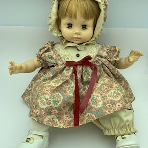 Vintage 1969 Effanbee Doll Corp 19 Inch Vinyl Baby Doll With Open And Close Sleepy Eyes And Non-Working Crier Voice Box (Sold AS IS)